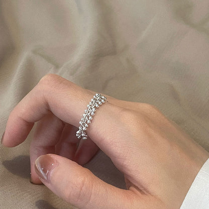[] Petite Bead Chain Ring