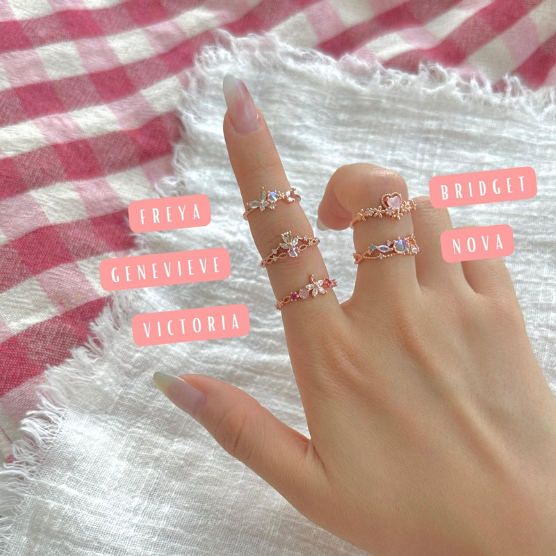 [] Nova Pink Gem Ring