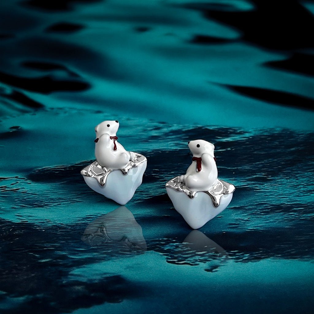 Polar Bear Earrings