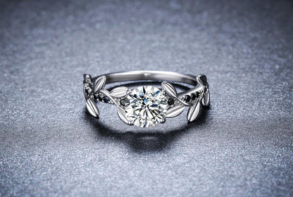 Flower Crown Silver Ring