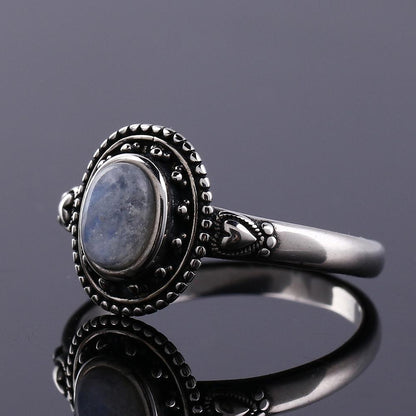 Moonstone Sweetheart Silver Ring