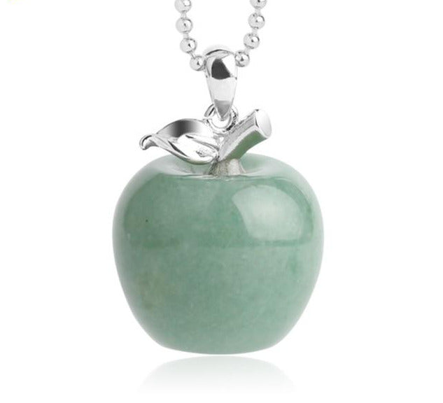 Crystal Apple Necklace