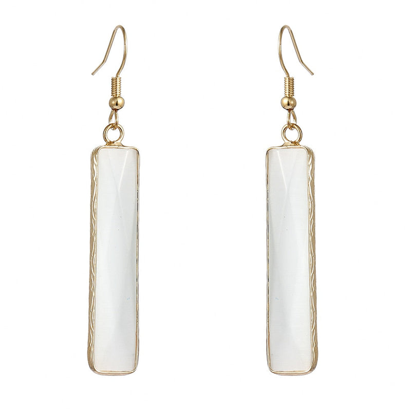 Balancing Moonstone Dangle Earrings