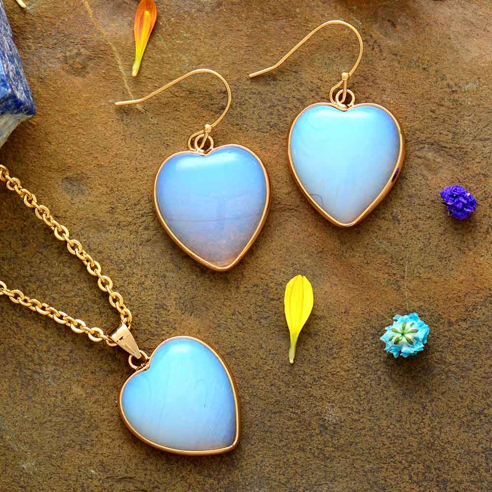 Peaceful Heart Opal Necklace