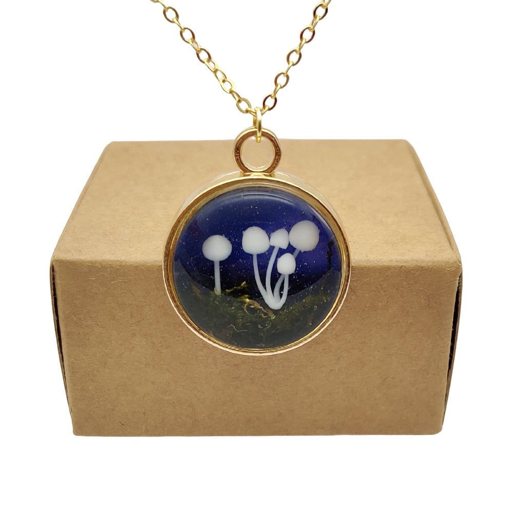 3d Magical Mushroom Necklace