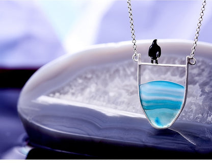 Sterling Silver Arctic Penguin Necklace
