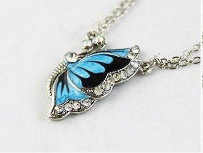 Charming Blue Butterfly Necklace