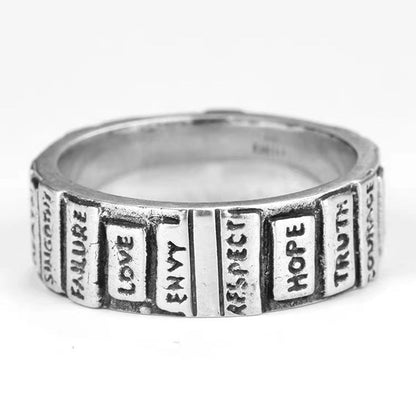 Punk Style Word Ring