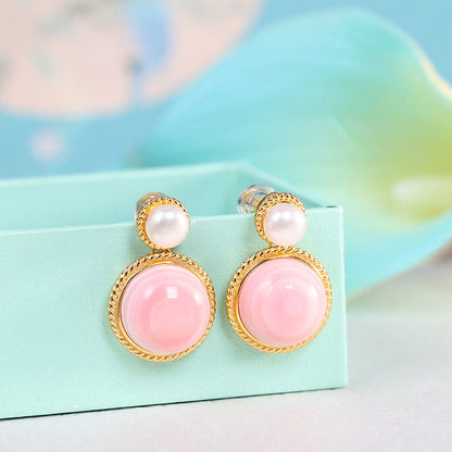 Queen Conch Pearl Spiritual Jewelry Set | 925 Sterling Silver