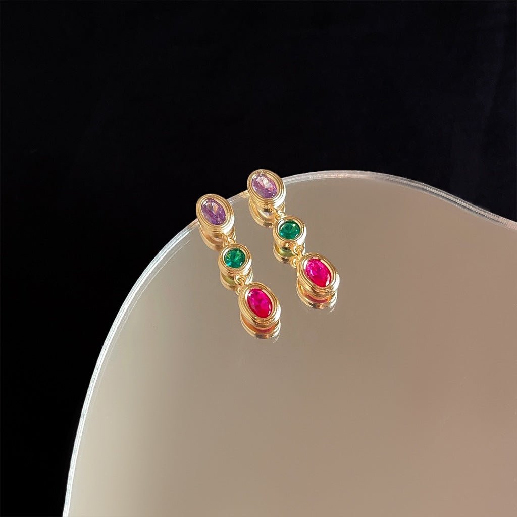 Ramona Bezel Earrings