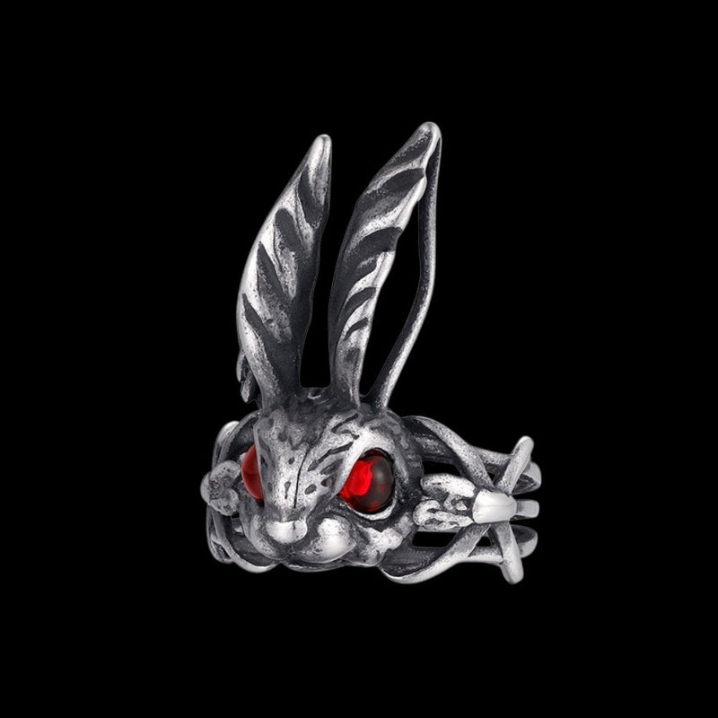 Red Eyes Bunny Ring