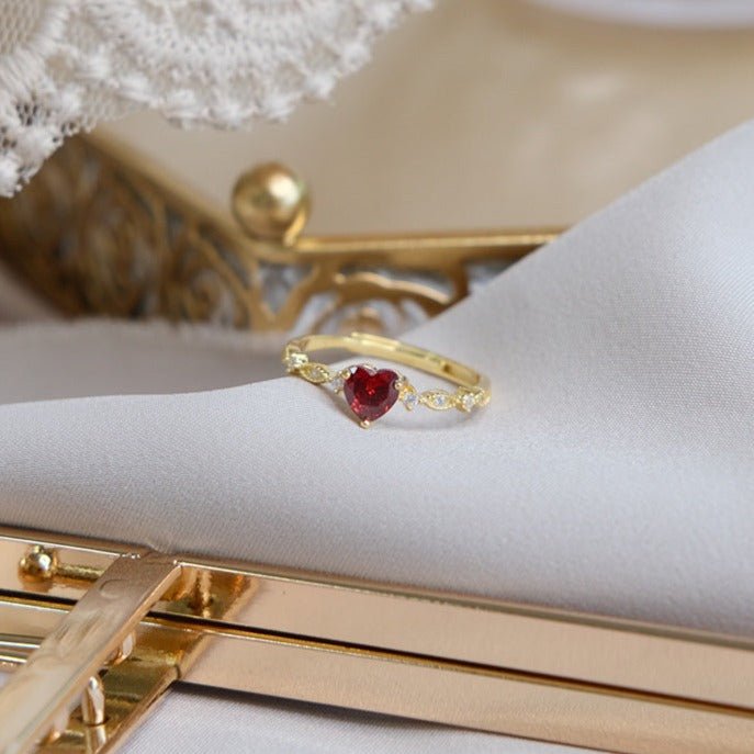 Ruby Heart Ring