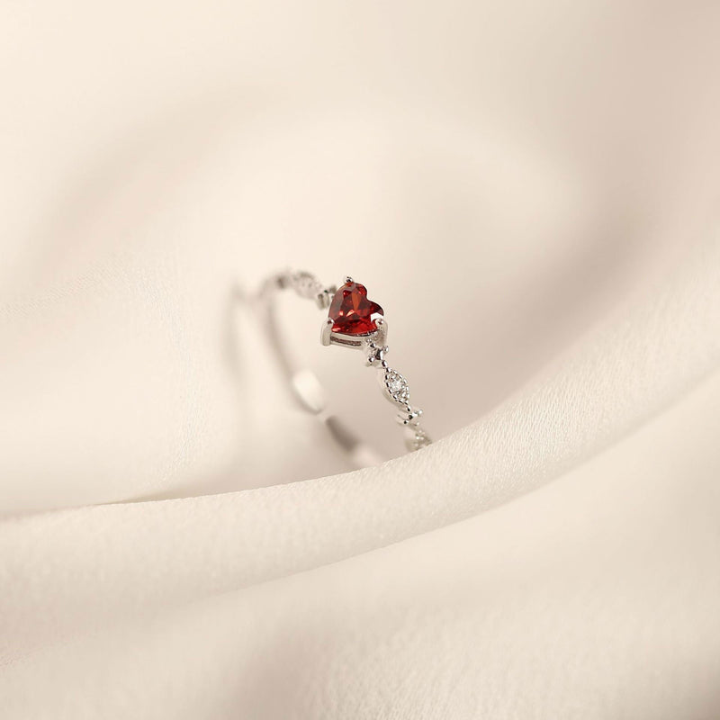 Ruby Heart Ring
