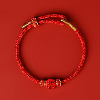Red String Chinese Zodiac Cinnabar Protection Bracelet