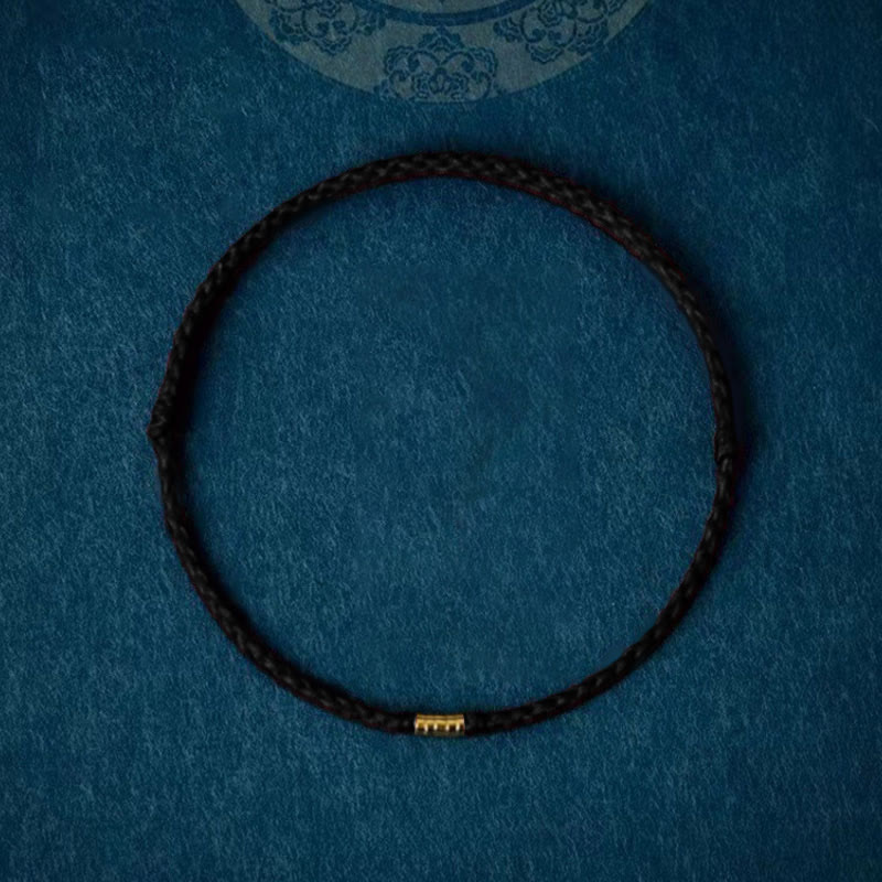 Red String Lucky Golden Bead Bracelet Anklet