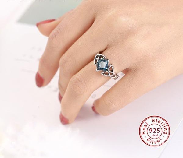 Blue Celtic Dream Ring
