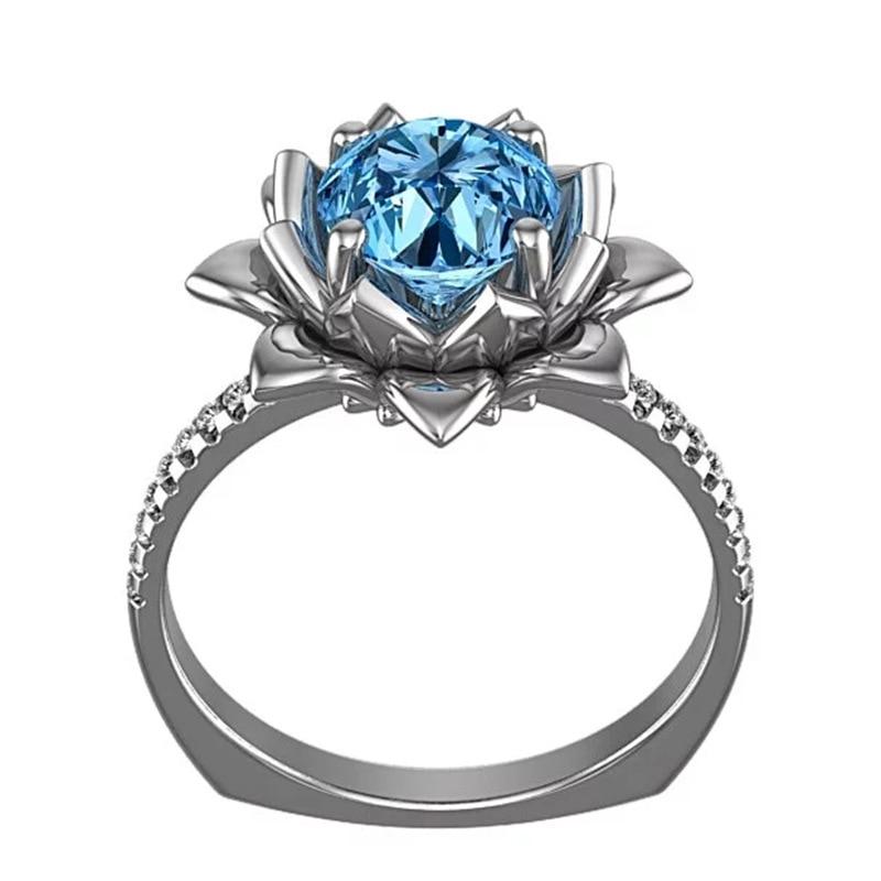 Blue Lotus Botanical Ring
