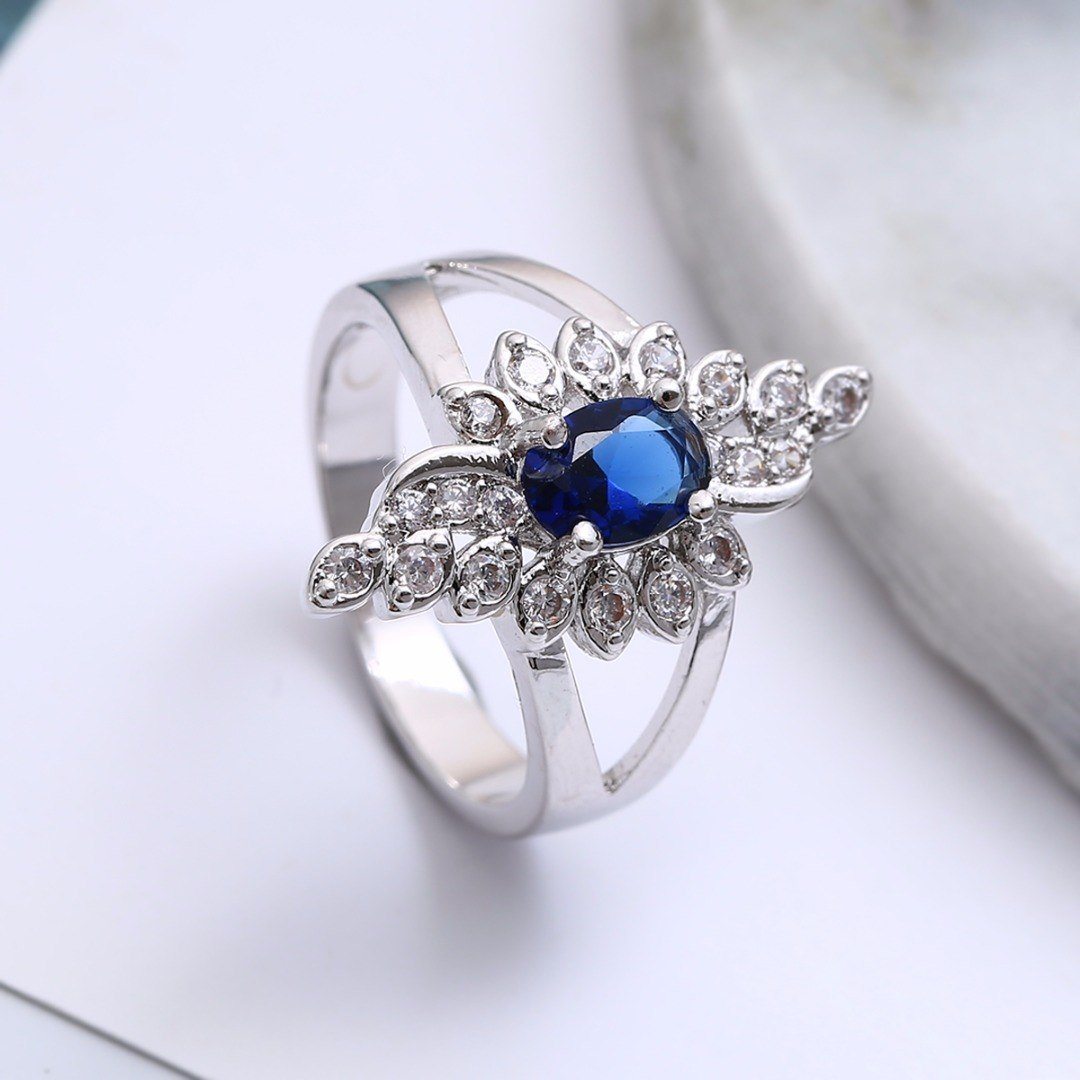 Blue Royalty Crystal Ring