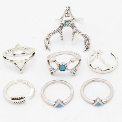 Style Antler Ring Set