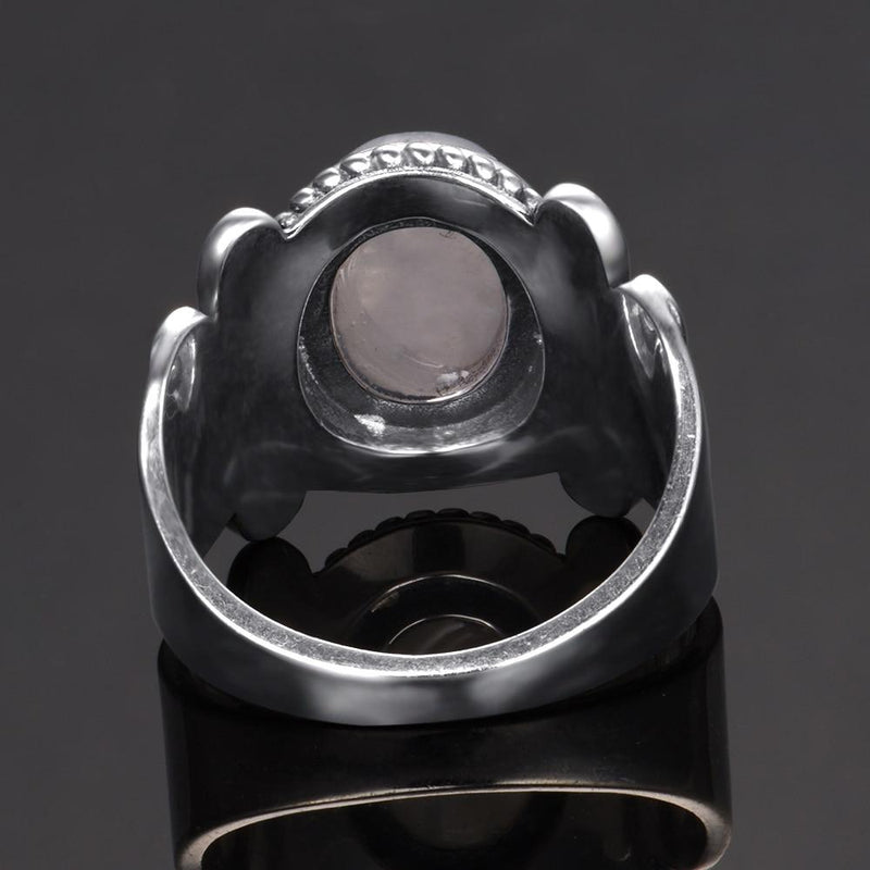 Classic Oval Moonstone Silver Ring