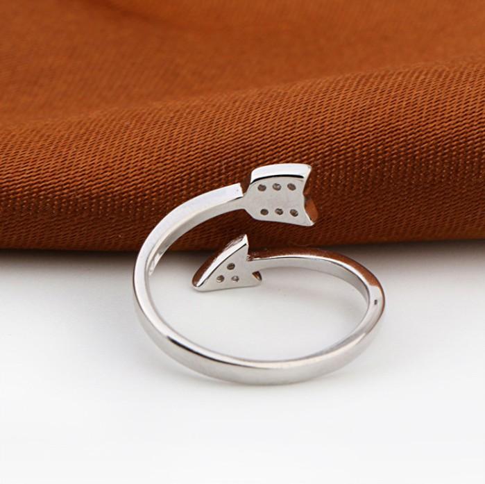 Crystal Arrow Wrap Ring