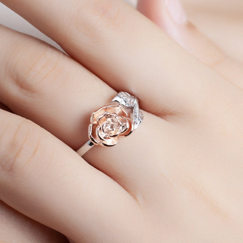 Delicate Rose Wrap Ring