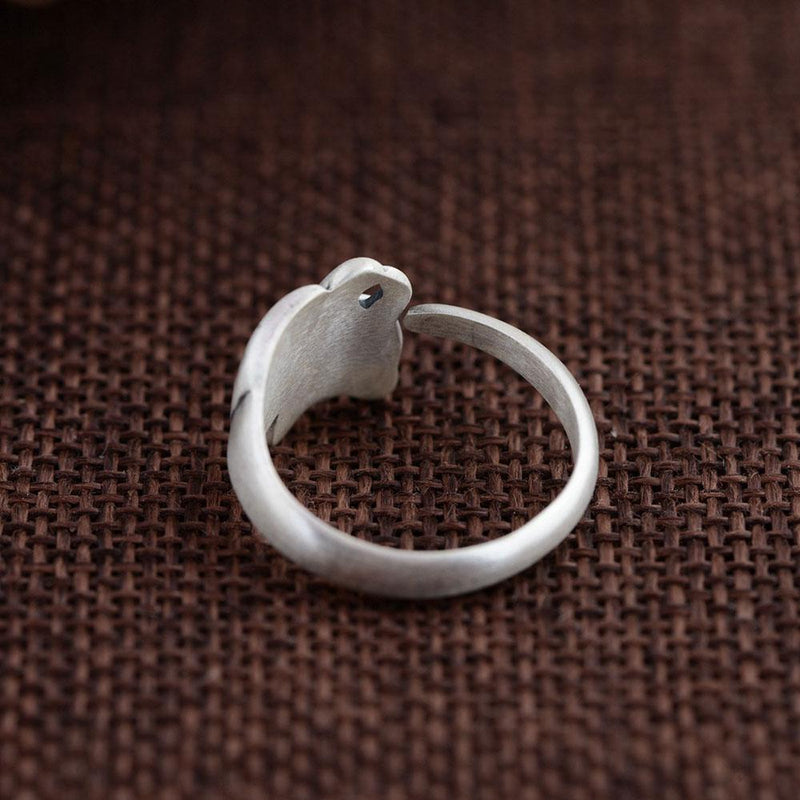 Kitty Cat Sterling Silver Ring