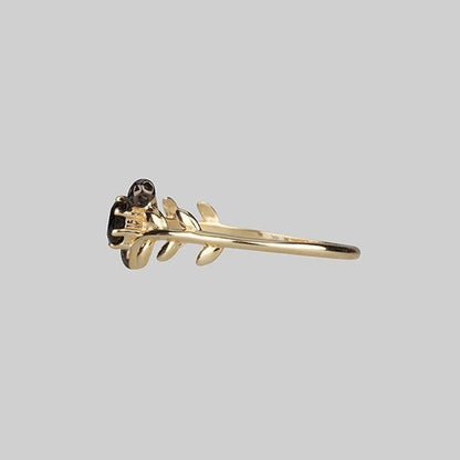 Laurel Wreath Crystal Ring