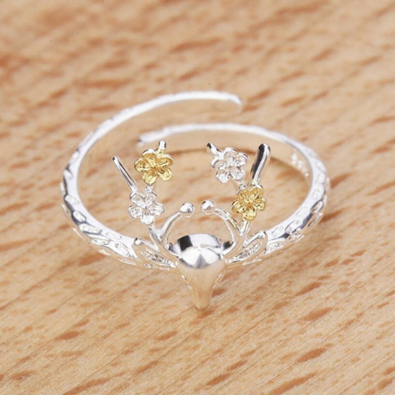 Deer Sterling Silver Ring