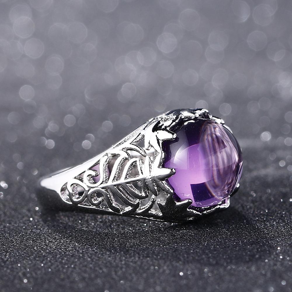 Majestic Amethyst Silver Ring