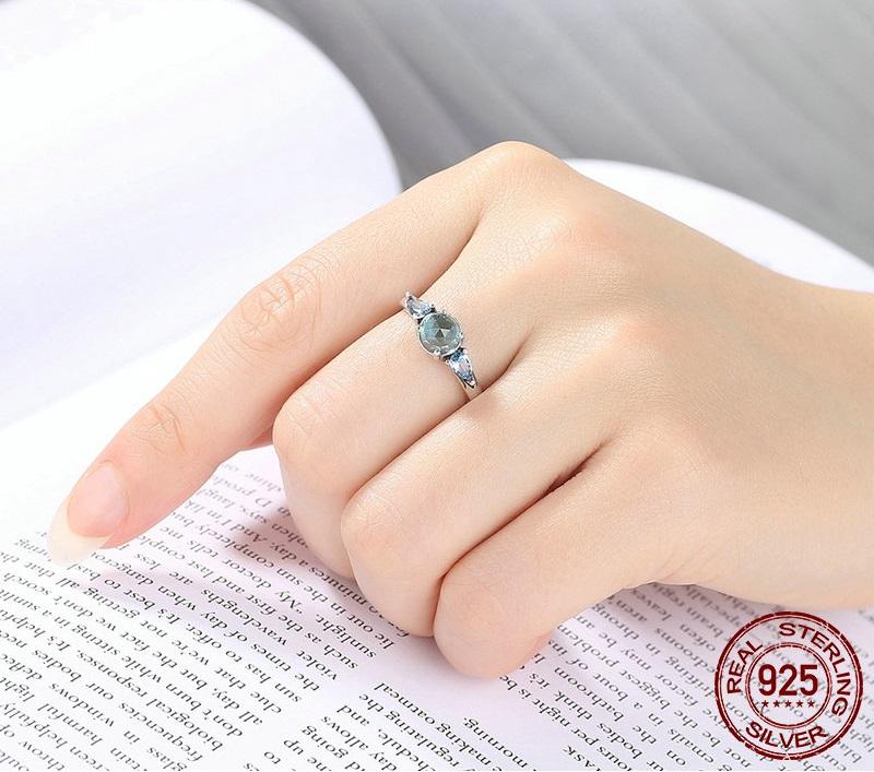 Moonlight Frost Sterling Silver Ring