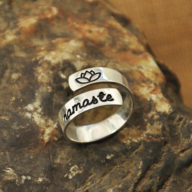 Personalized Yoga Wrap Ring