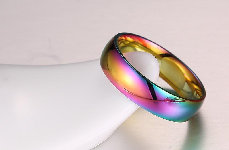 Rainbow Gold Stainless Steel Ring
