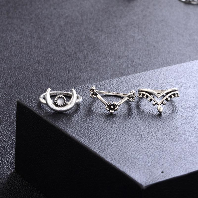 The Blue Moon Goddess Ring Set