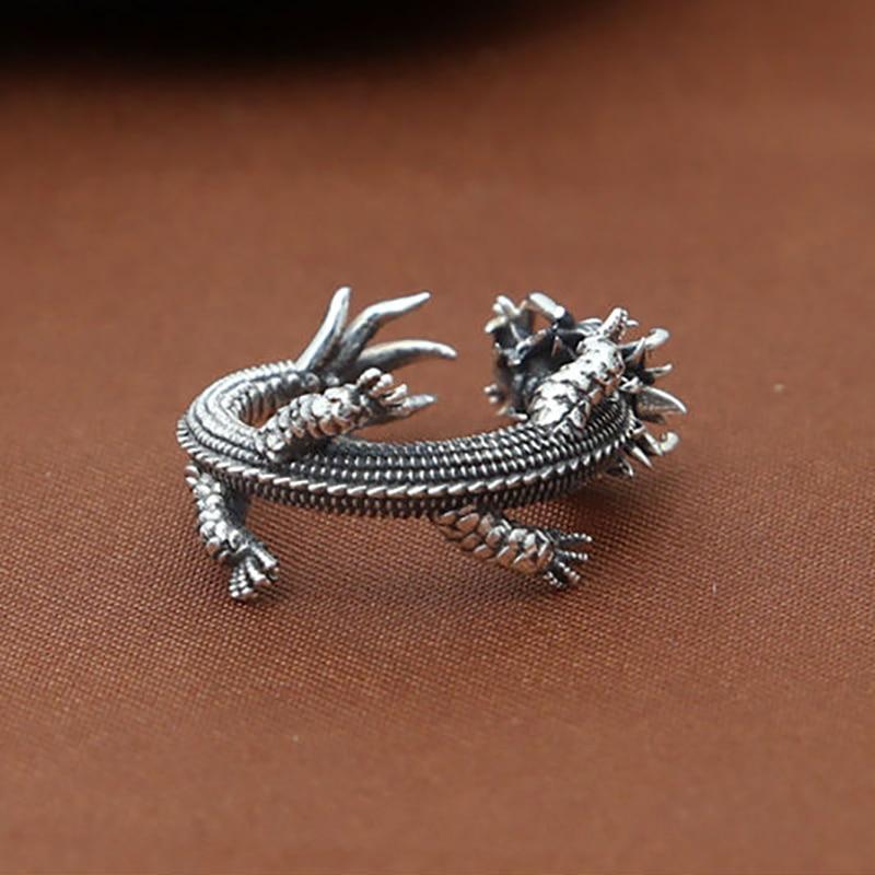 The Enchanted Thai Dragon Silver Ring