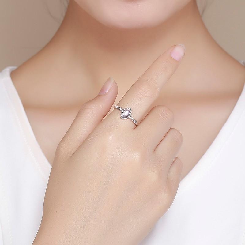 Victorian Natural Moonstone Silver Ring