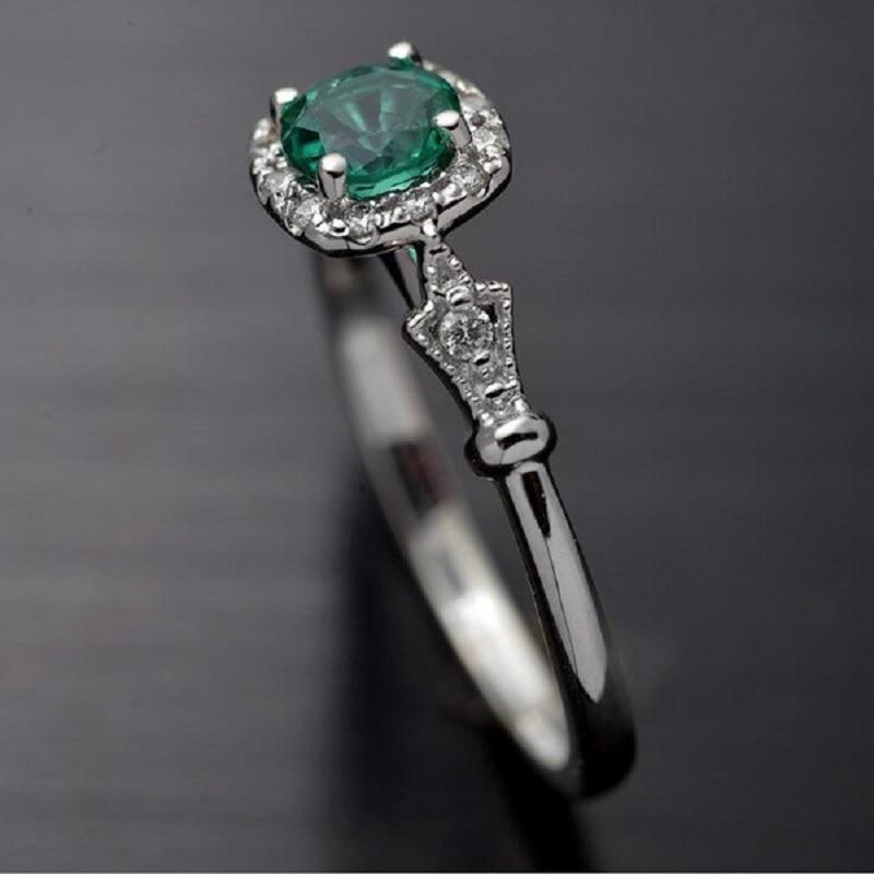 Style Green Crystal Ring