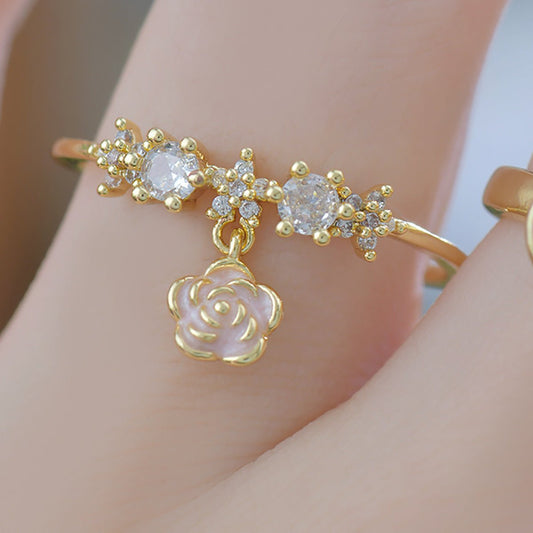 Rose Charm Ring