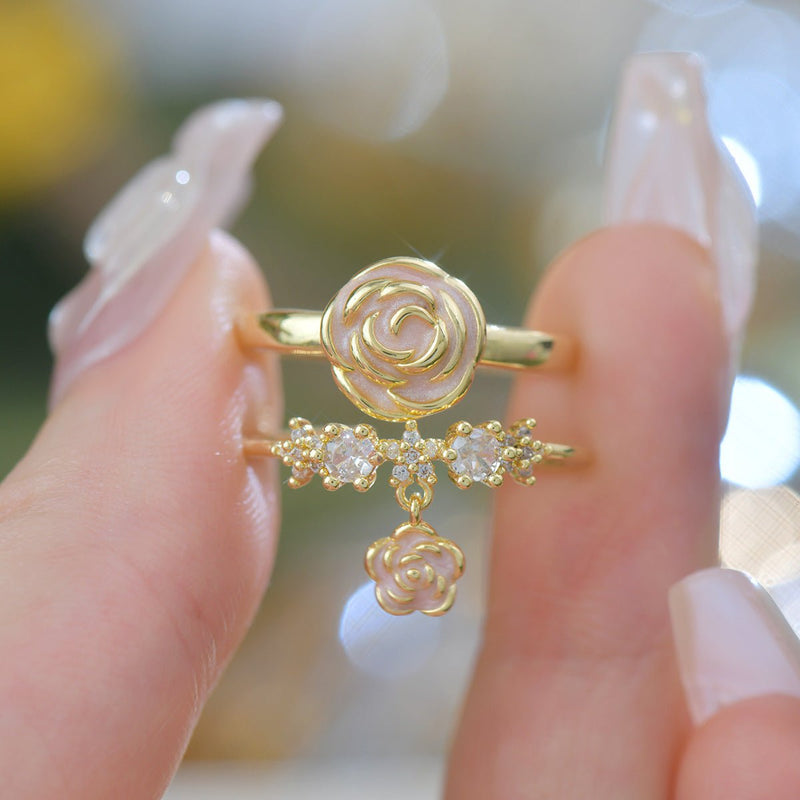 Rose Charm Ring