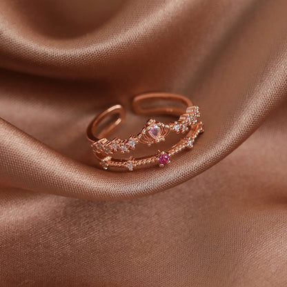 [] Valentina Tiara Ring in Rose Gold
