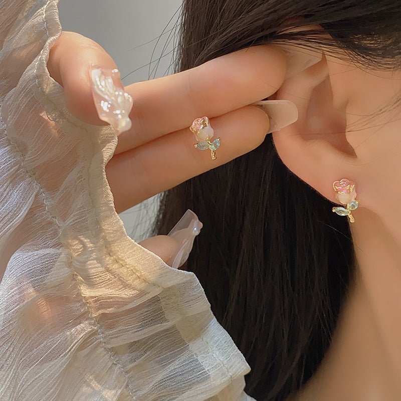 Rose Stud Earrings