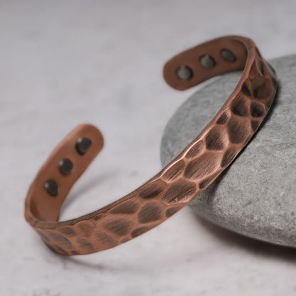 Rustic Copper Balance Magnetic Adjustable Spiritual Bracelet