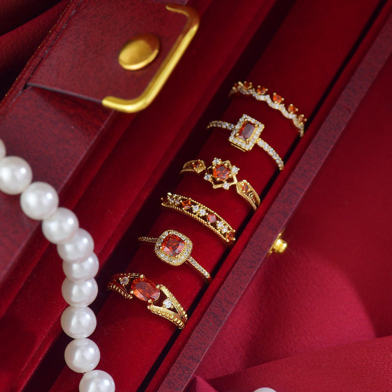 Scarlet Baroque Ring