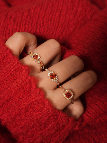 Scarlet Baroque Ring
