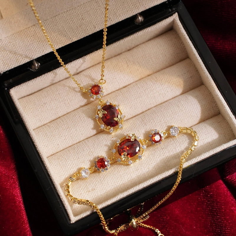 Scarlet Butterfly Bracelet