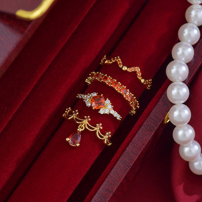 Scarlet Coronette Ring