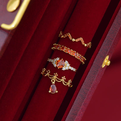 Scarlet Coronette Ring