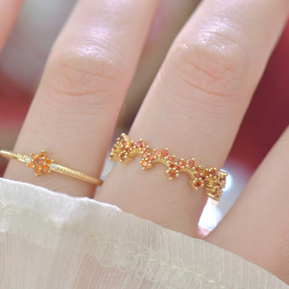 Scarlet Festoon Ring