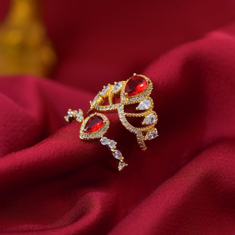 Scarlet Halo Ring