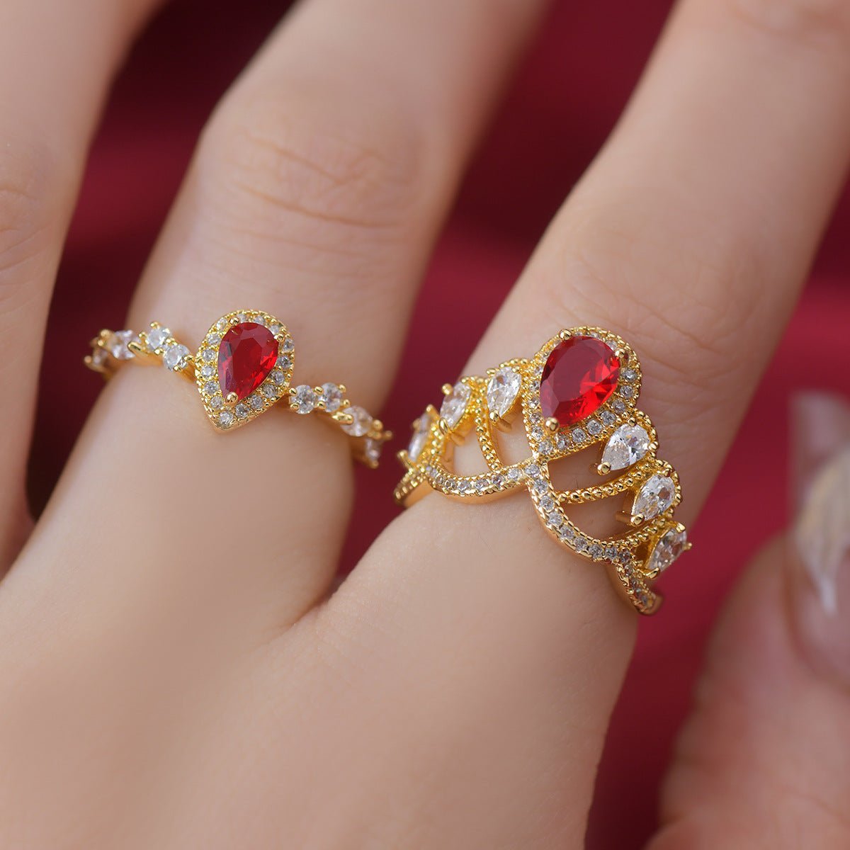 Scarlet Halo Ring